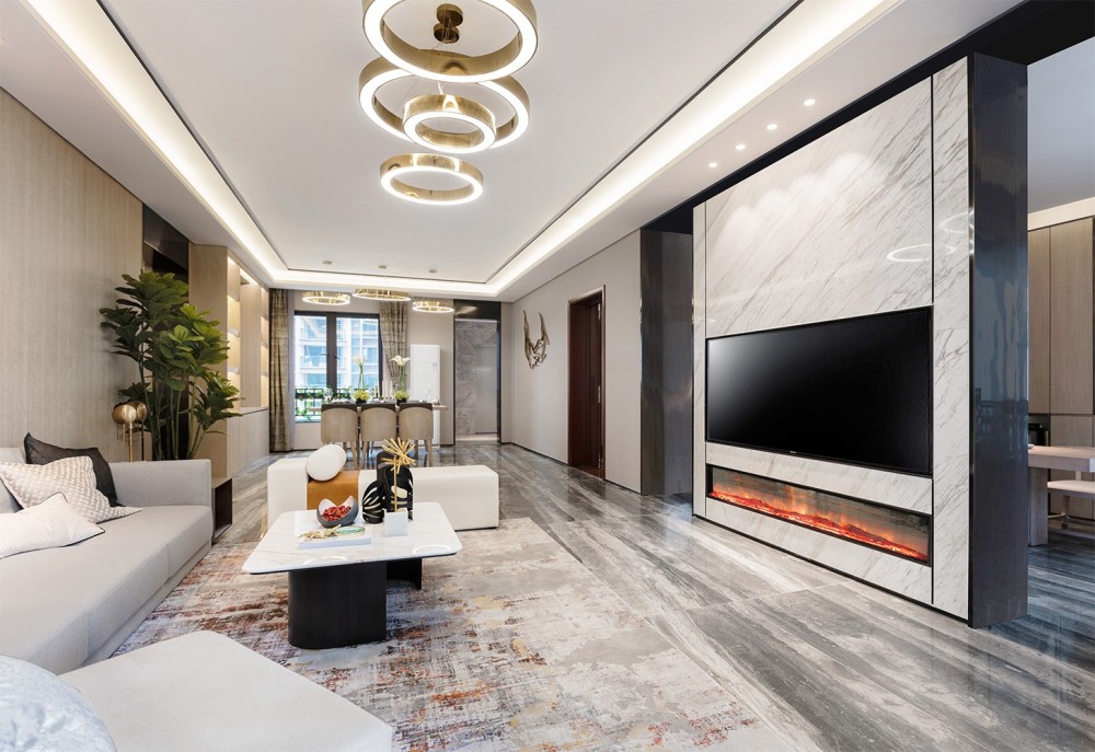 现代简约风格室内设计家装案例-客厅 现代简约风格室内设计家装案例-客厅