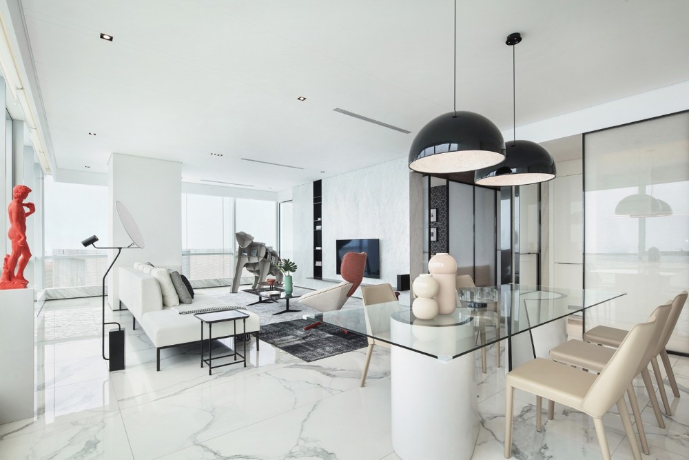 现代简约风格室内设计家装案例-客餐厅 现代简约风格室内设计家装案例-客餐厅